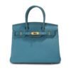 Torquoise Tote Leather Handbag