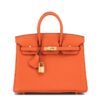 Orange Tote Leather BAG