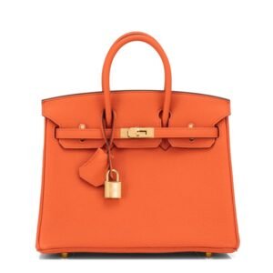 Orange Tote Leather BAG