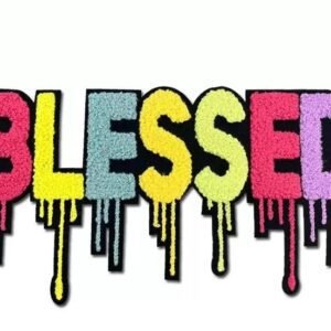 Blessed Embroided Letter Patch